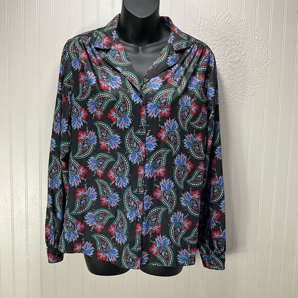 VINTAGE 60’s SEARS Perma Press Blouse - Picture 1 of 4